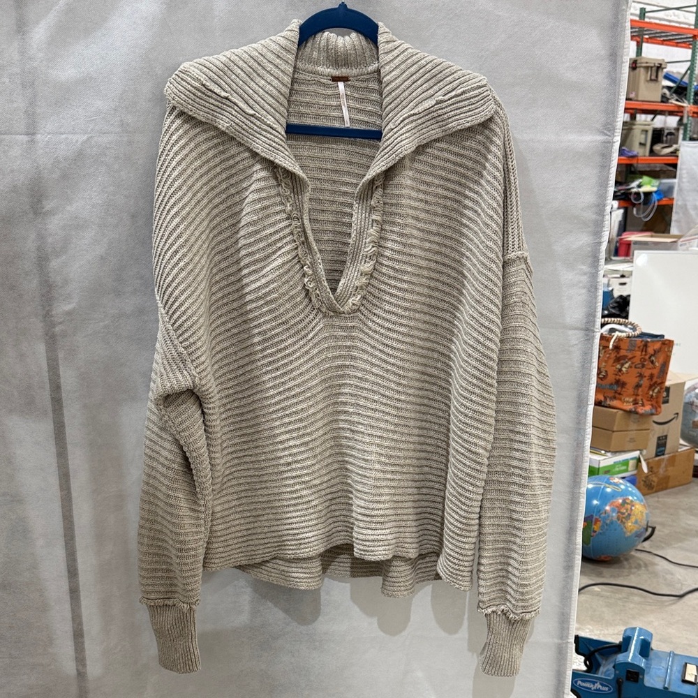 FP Movement by Free People light beige V-Neck Sweater